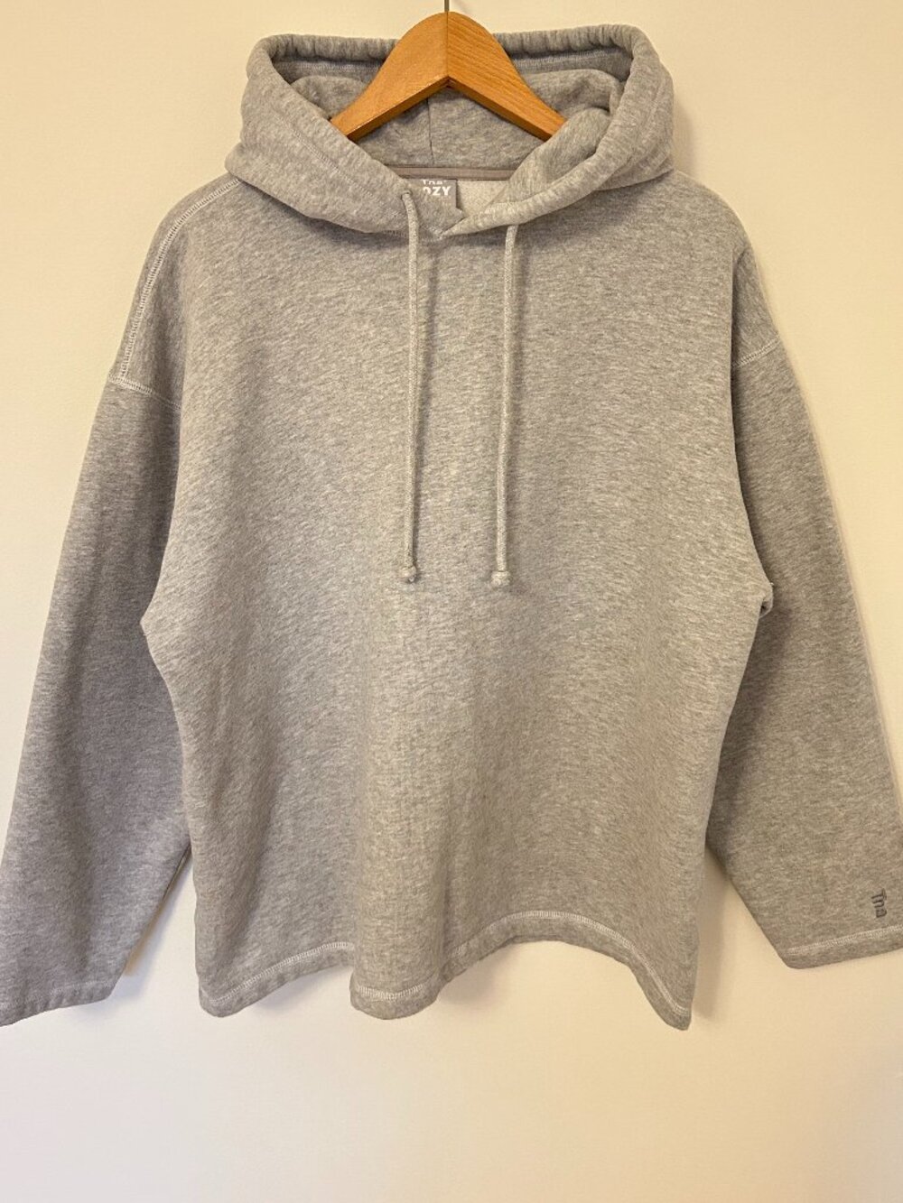 Aritzia TNA Cozy Fleece Mega Hoodie Heathered Grey Size L